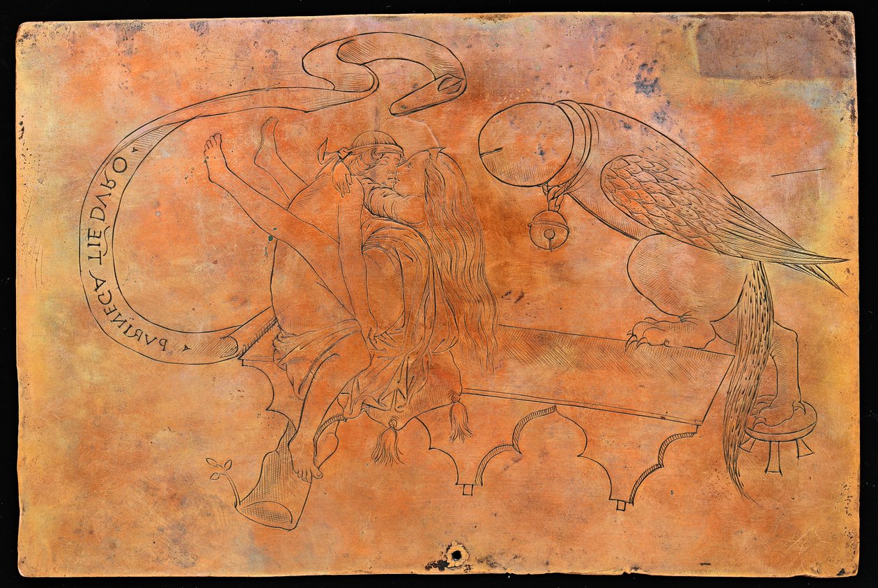 Alegorie na kopulaci [verso] od Italian 15th Century