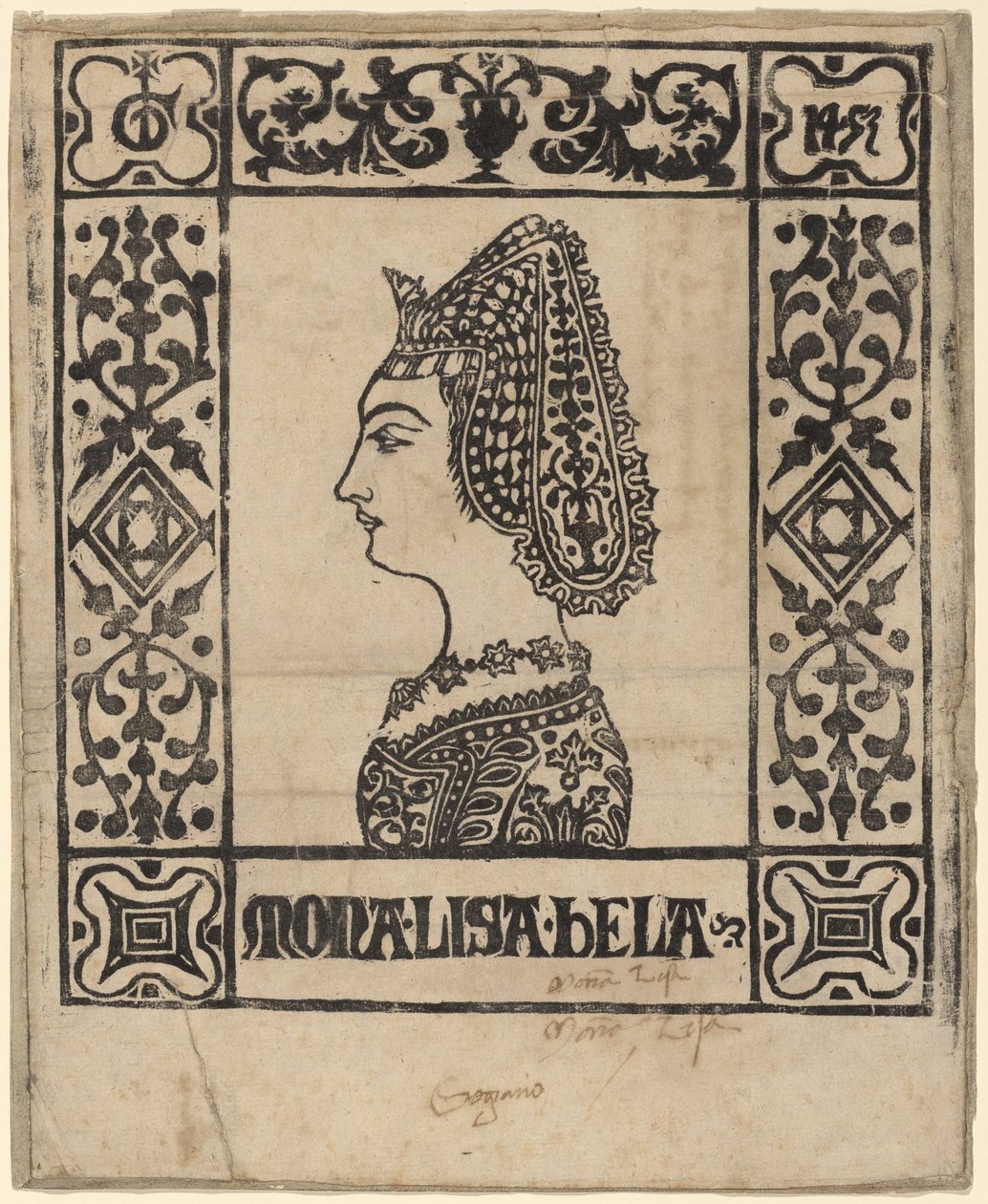 Tohle je Lisa Bela od Italian 15th Century