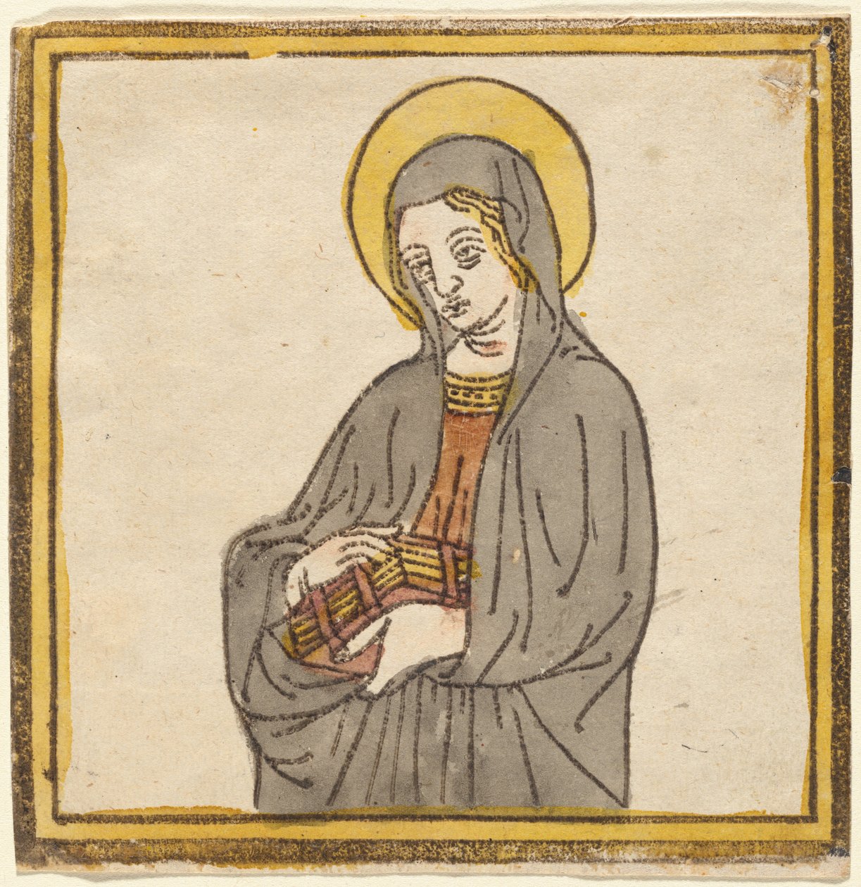 Svatá Kateřina Sienská nebo svatá Klára z Assisi od Italian 15th Century