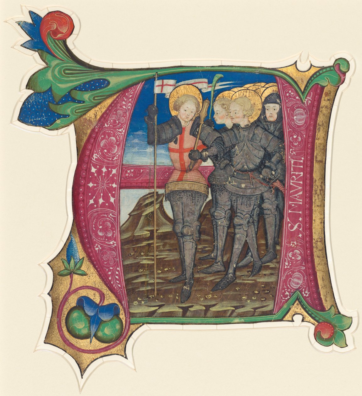 Svatý Maurice a thébská legie od Italian 15th Century