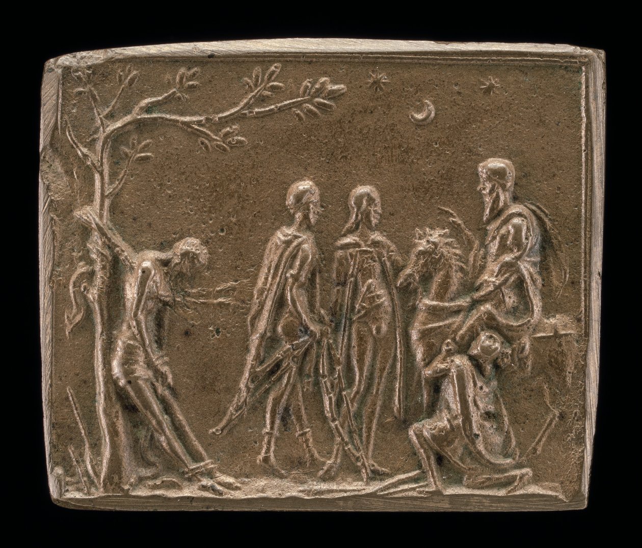 Tři synové s mrtvolou svého otce od Italian 15th or 16th Century