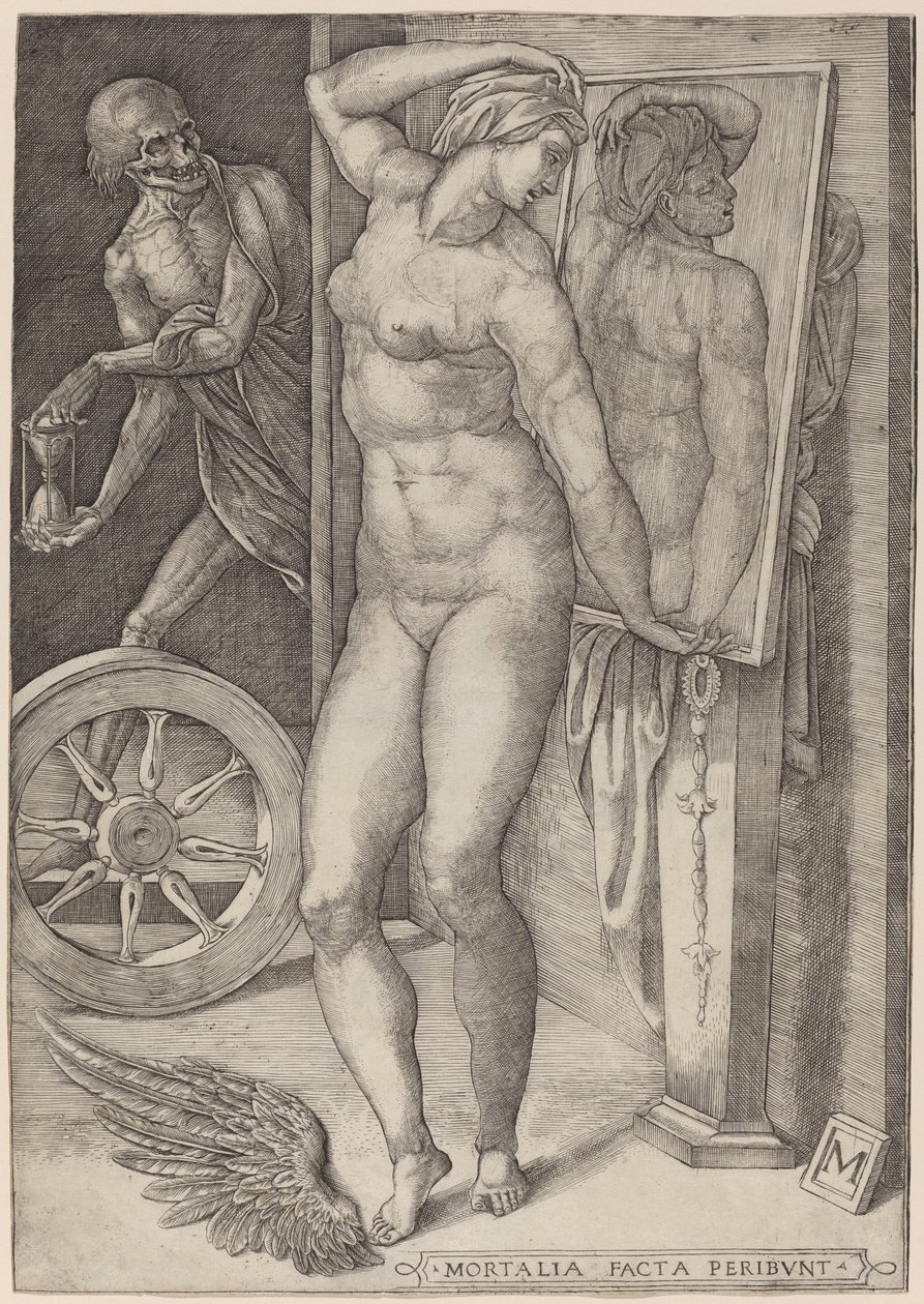 Alegorie marnosti (Smrt překvapující ženu) od Italian 16th Century