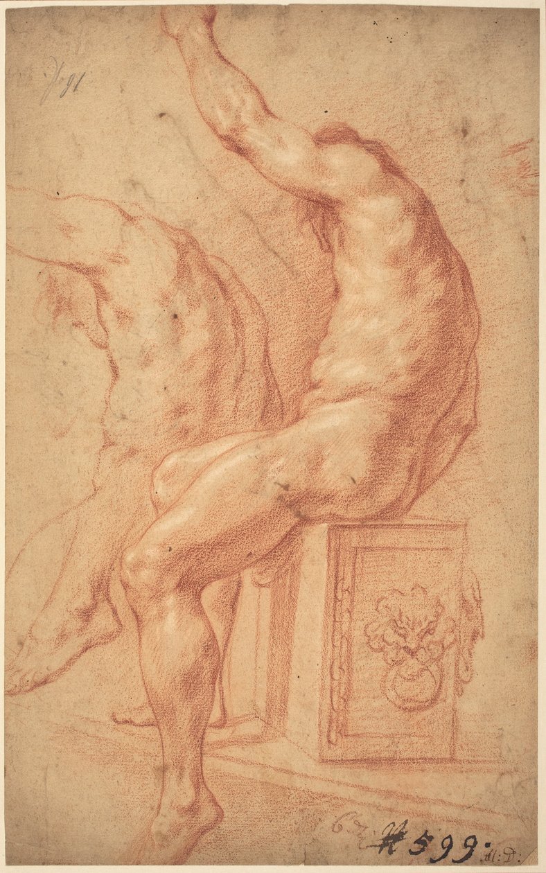 Sedící akt od Italian 17th Century