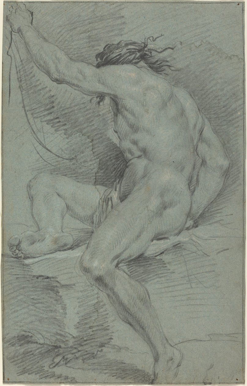 Nahá postava (akademické studium) od Italian 17th Century