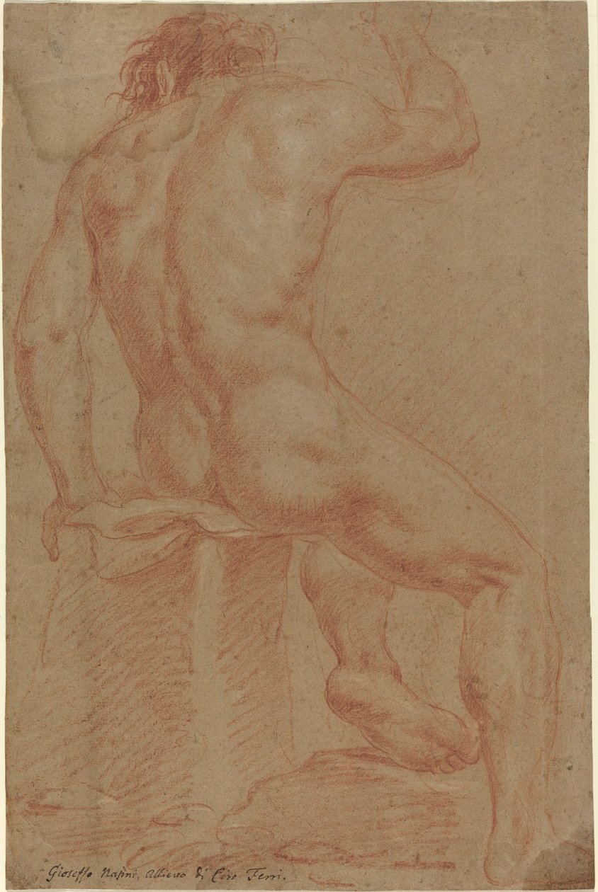 Nahá mužská postava [recto] od Italian 17th Century