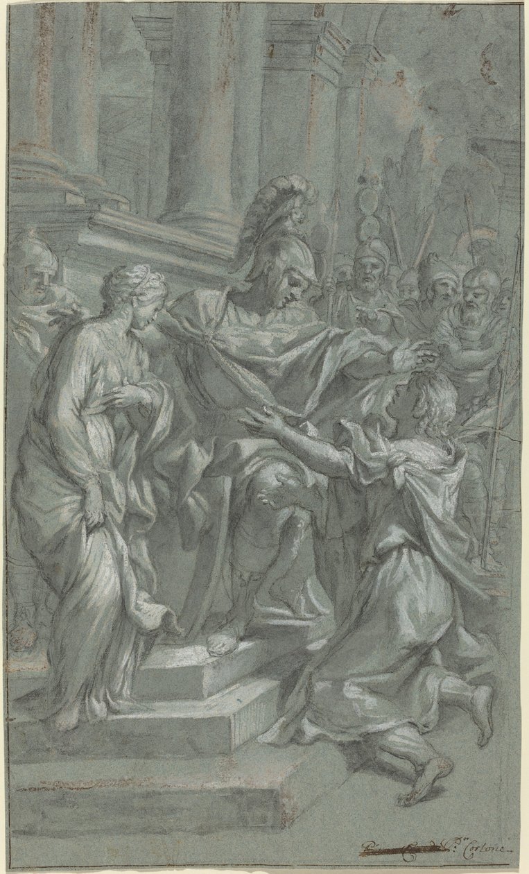 Scipio navrací svou zajatkyni jejímu milenci od Italian 17th Century