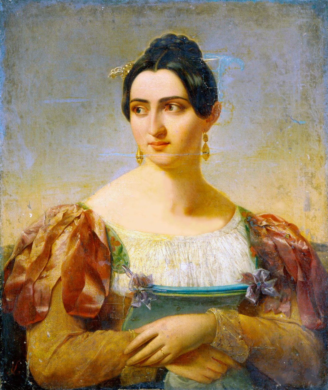 Ženský portrét, počátek 19. století od Italian Master
