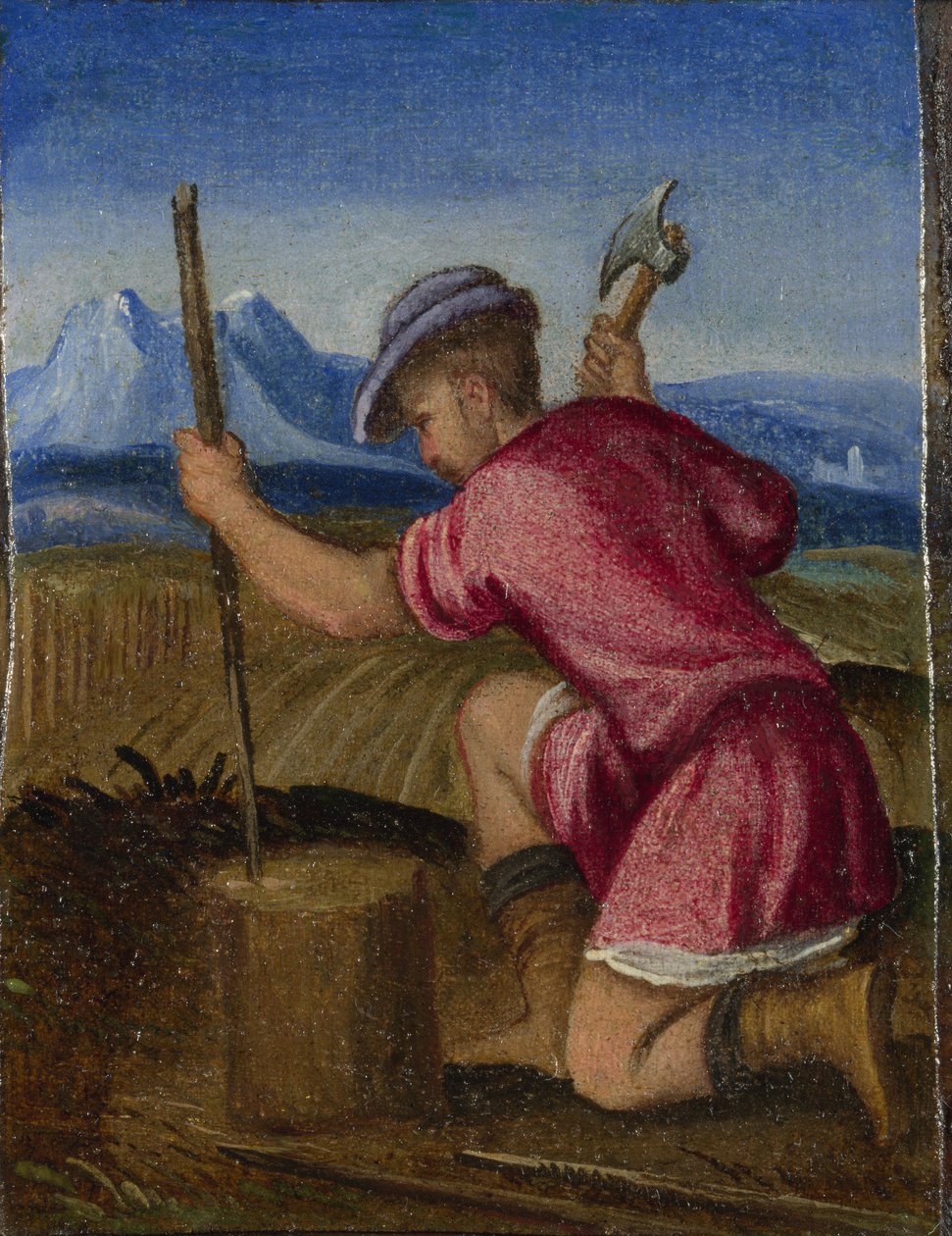 Práce měsíců: únor, c. 1580 od Italian Master
