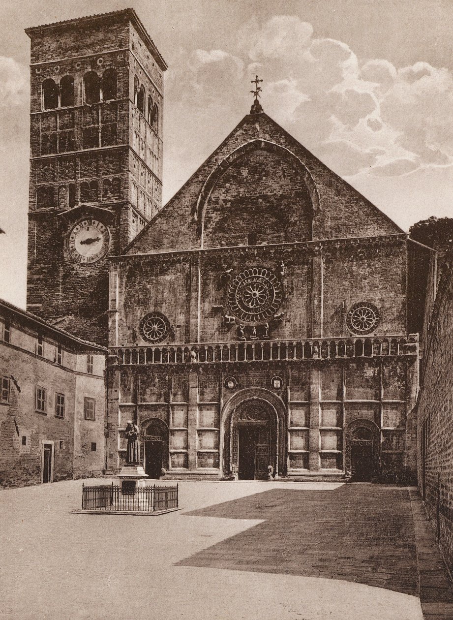 Assisi: Rufino, 11. století (čb foto) od Italian Photographer