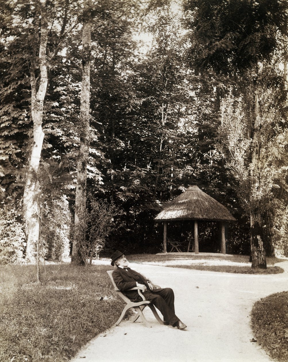 Giuseppe Verdi v zahradě Villa Verdi, Sant
