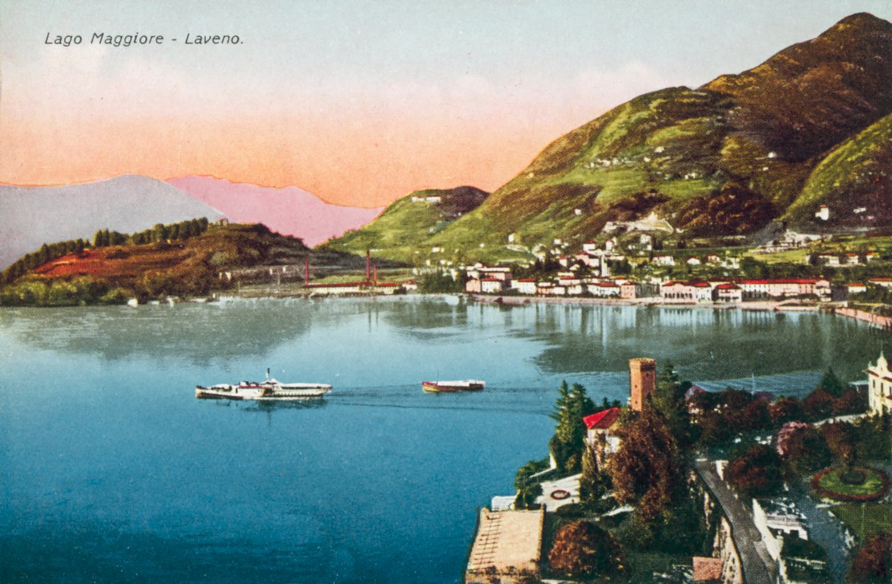 Jezero Maggiore, Laveno (barevné foto) od Italian Photographer