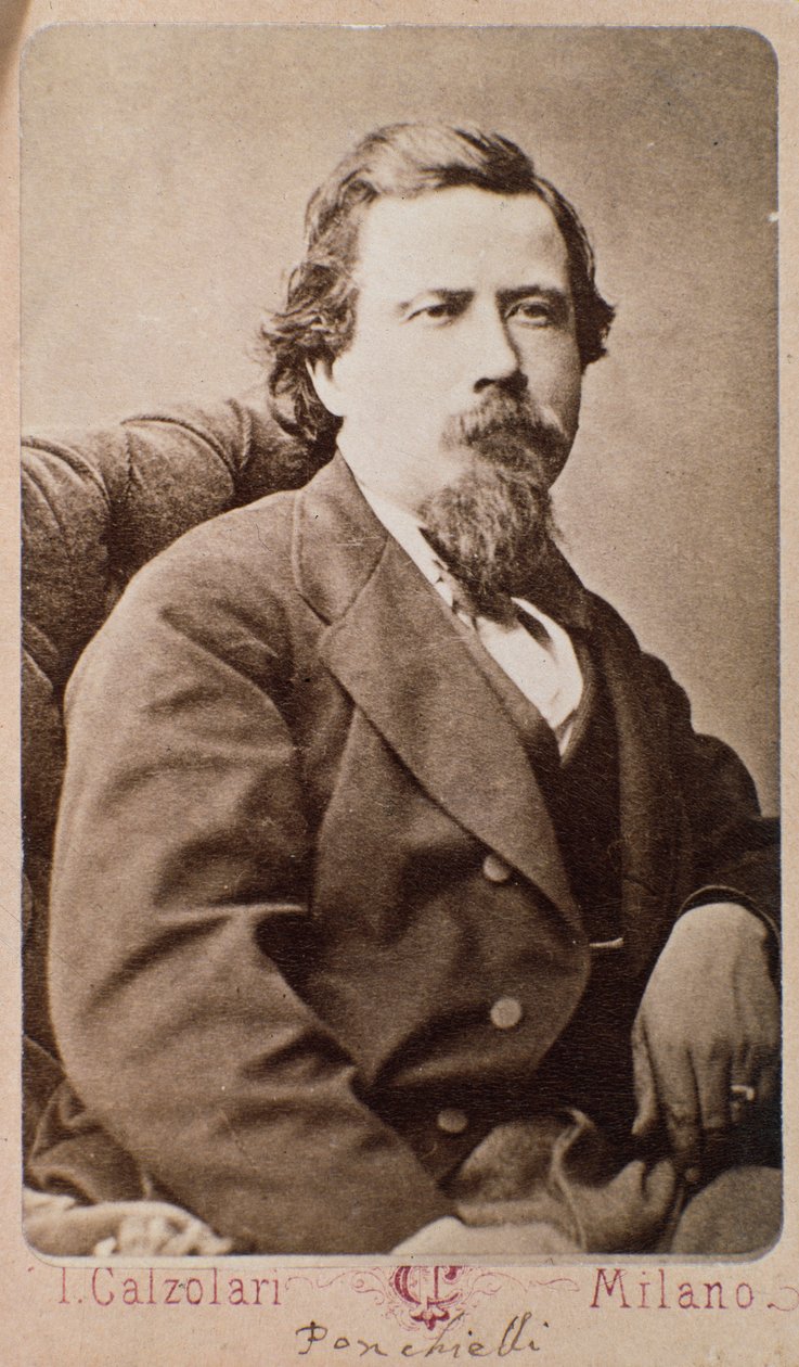 Portrét Amilcare Ponchielliho (1834-1885), italského skladatele od Italian Photographer