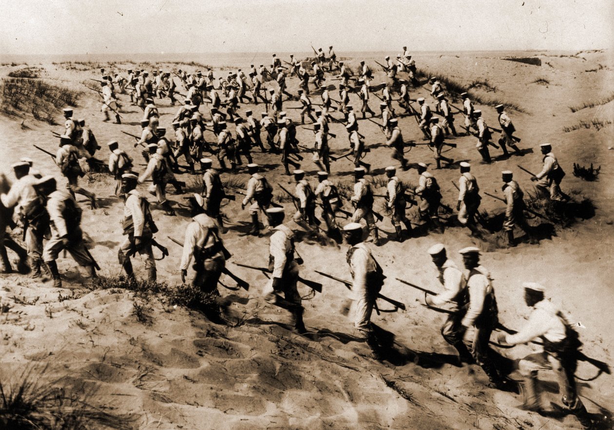 Italské vylodění v Benghází (nebo Benghází) (Libye) v kyrenajštině. od Italian Photographer