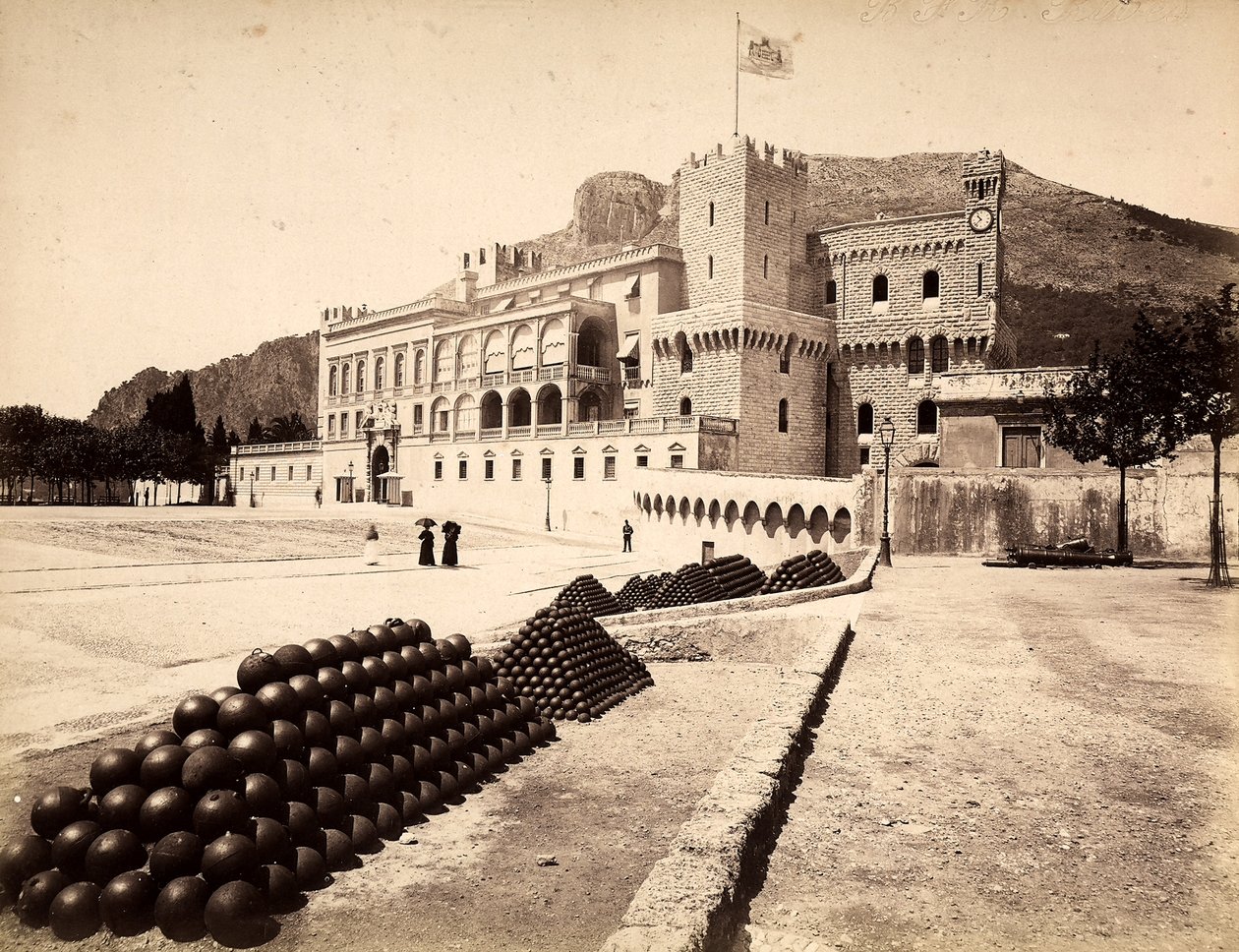 Knížecí palác v Montecarlo, v Monackém knížectví od Italian Photographer