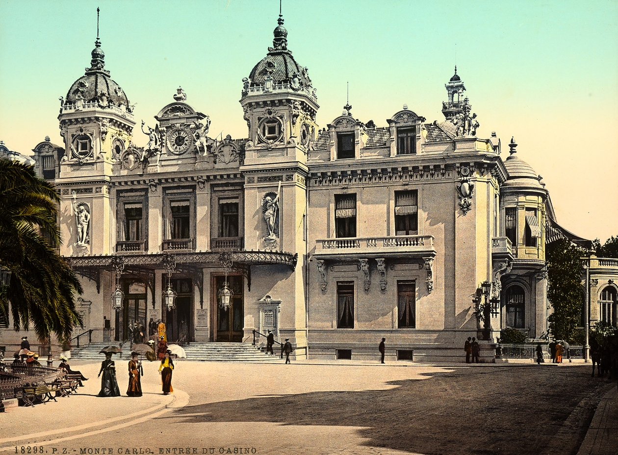 Fasáda kasina Monte Carlo, v Monackém knížectví, ve Francii od Italian Photographer