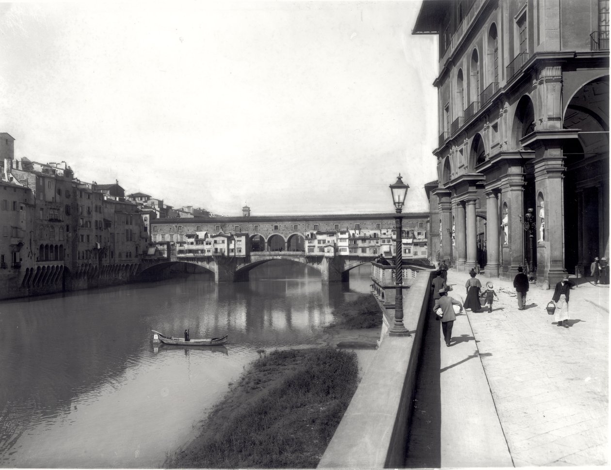 Ponte Vecchio a fasáda Uffizi od Italian Photographer Italian Photographer