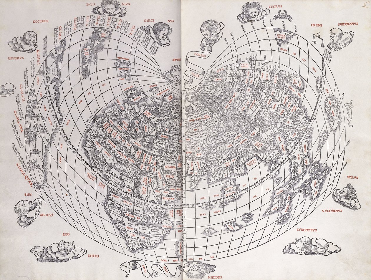 Mapa světa, 1511 od Italian School