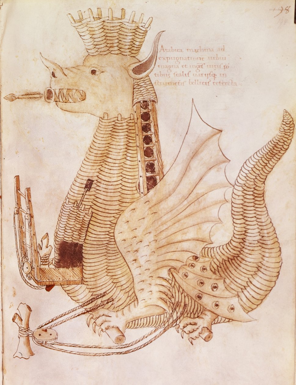 Přidat 24945 fol.194 Design pro obléhací stroj, z 