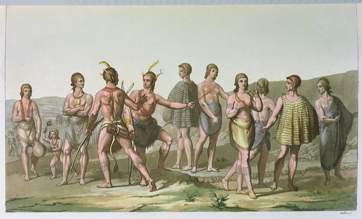 Američtí indiáni z Jižní Karolíny, kolem roku 1820 od Italian School