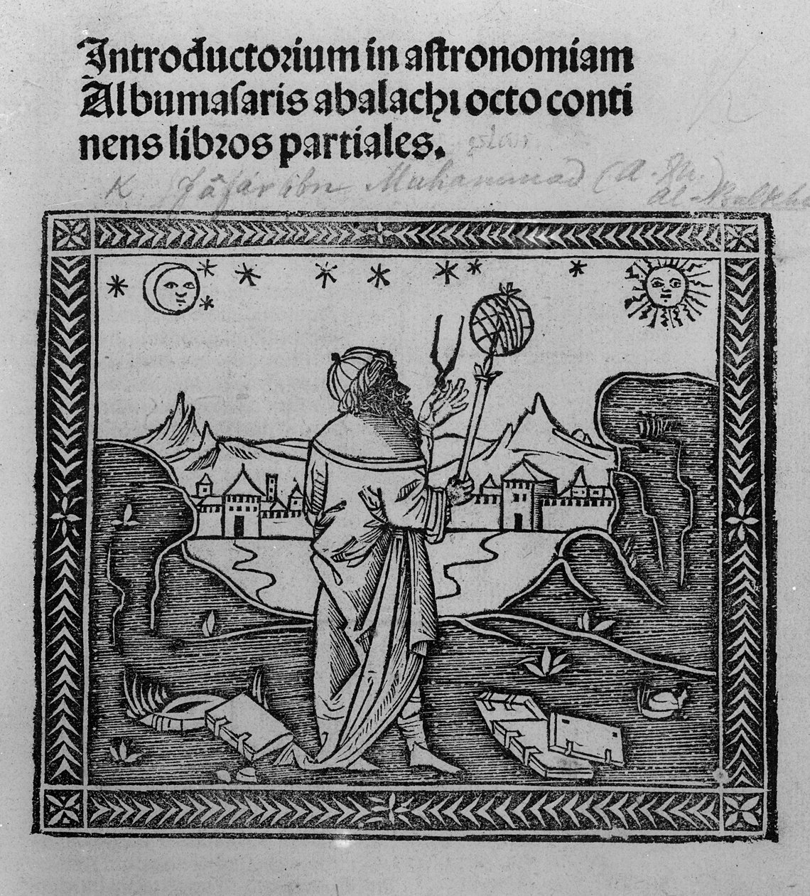 Astronom při pozorování hvězd, z knihy Introductorium in astronomiam, vydané v Benátkách roku 1506. od Italian School
