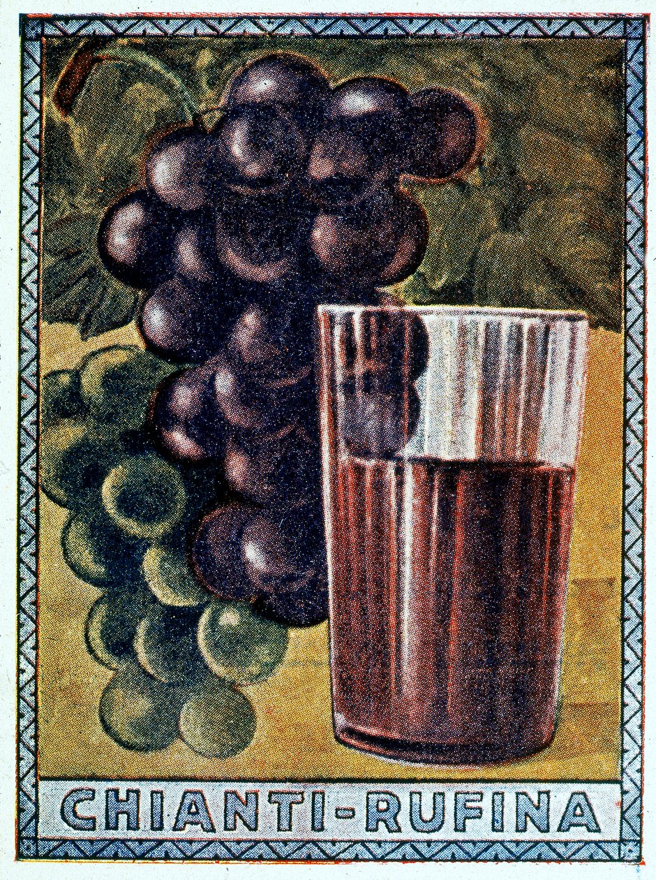 Historický plakát Chianti Rufina od Italian School