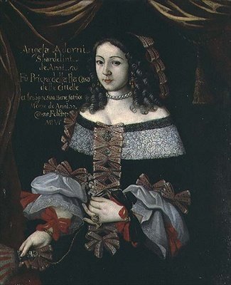 Angela Adorni, převorka zbožného domu přadlenů od Italian School