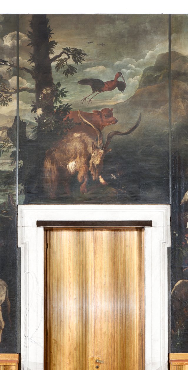 Zvířata, mýtus o Orfeovi, detail od Italian School