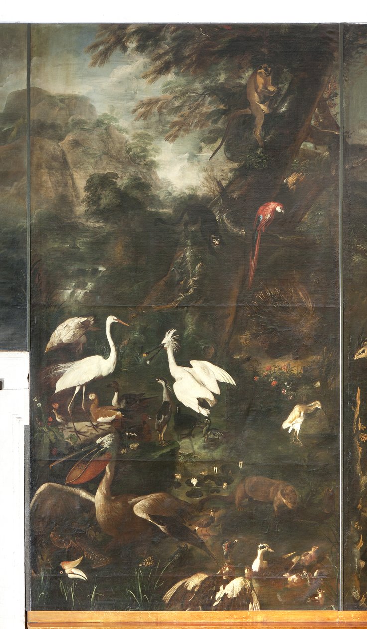 Zvířata, mýtus o Orfeovi, detail od Italian School