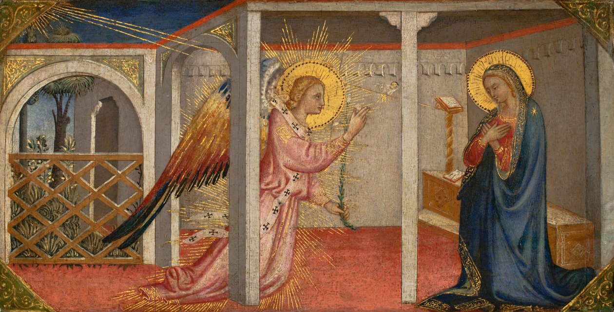 Zvěstování, Florencie, počátek poloviny 15. století (tempera na panelu) od Italian School