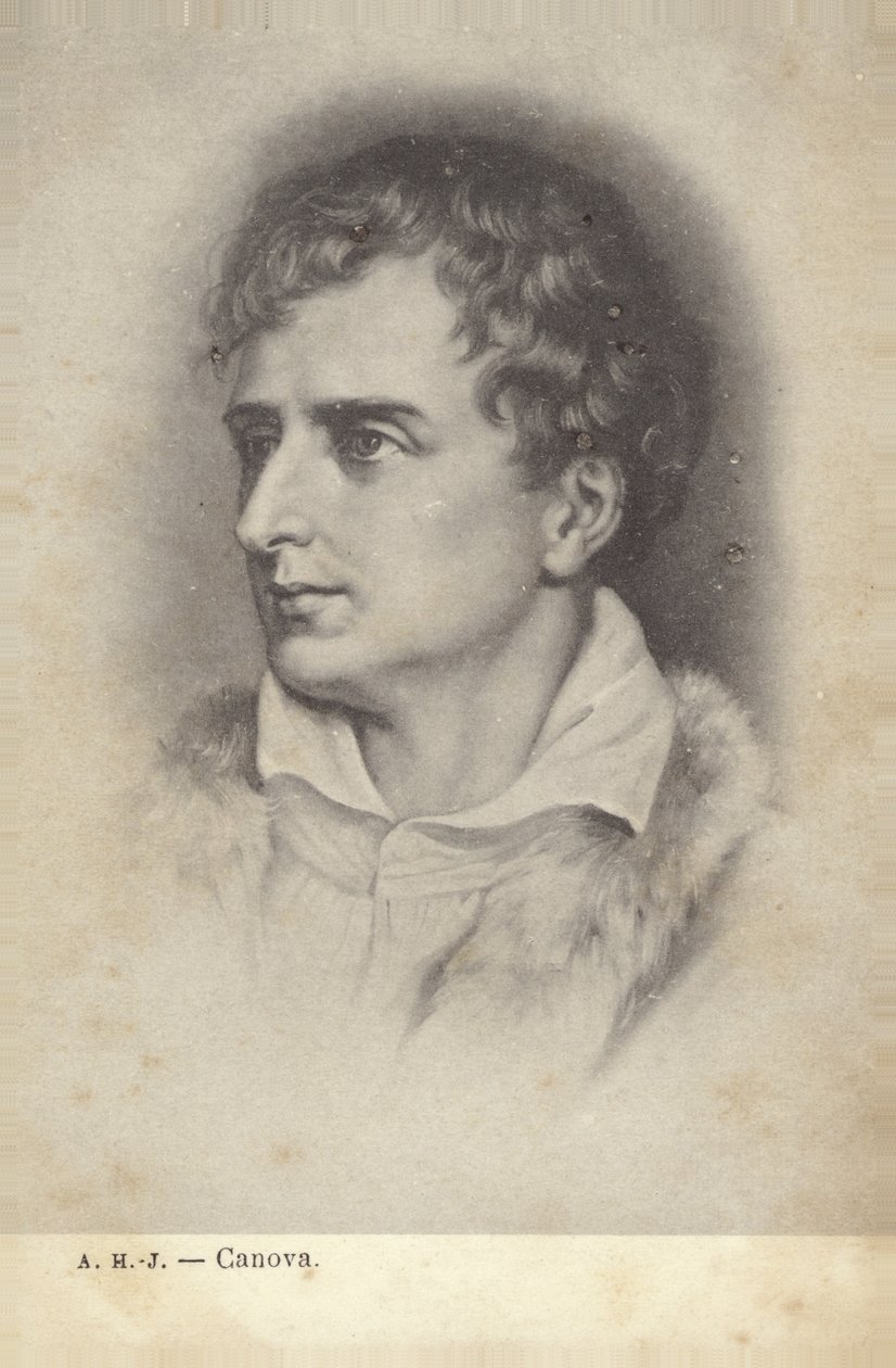 Antonio Canova, italský sochař (litografie) od Italian School