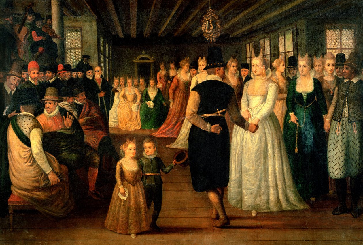 Ples v Benátkách na počest zahraničních návštěvníků, c.1580 od Italian School