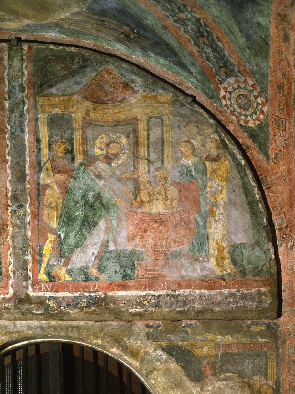 Křest svaté Pudentiany od Italian School