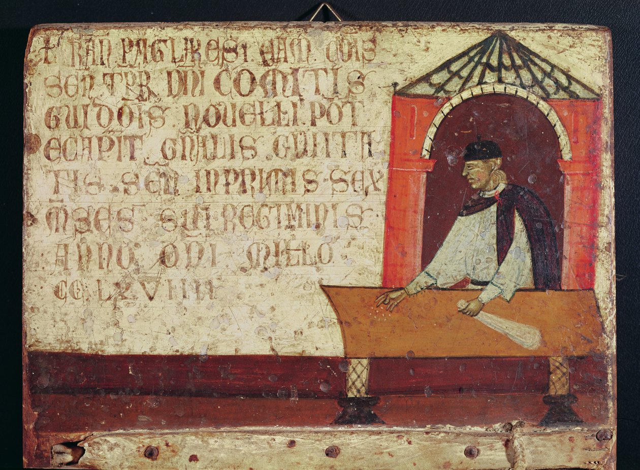 Camerlengo Ranieri Pagliaresi, 1270 (tempera na panelu) od Italian School