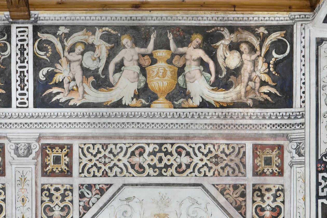 Carducci Room, detail (čerstvé) od Italian School