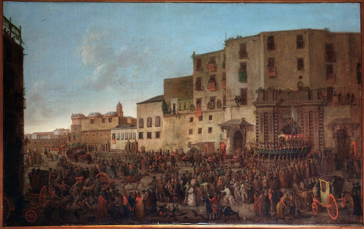 Karneval v Neapoli, Itálie (Karneval v Neapoli, Itálie) Anonymní obraz od Italian School