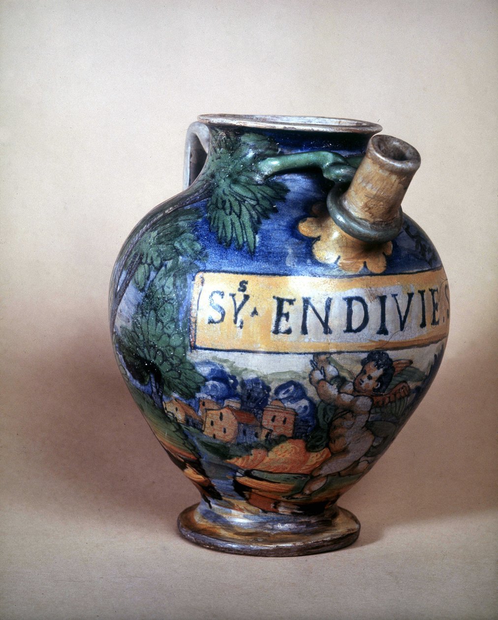 Keramický džbán Urbin. 16. století.Museo del Castello. Milán od Italian School