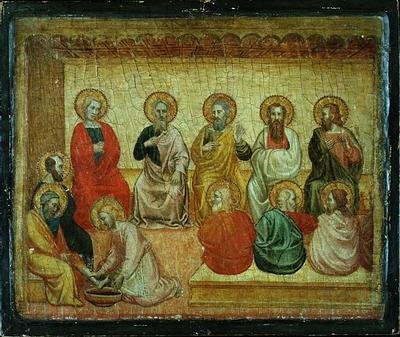 Kristus umývá učedníkům nohy, Arezzo, kolem roku 1390 od Italian School