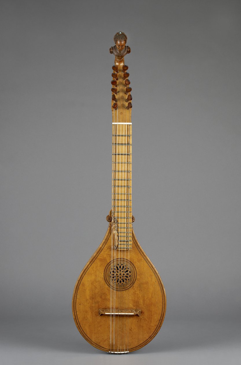 Cittern (Creta) (javor, modrý kámen, slonovina) od Italian School
