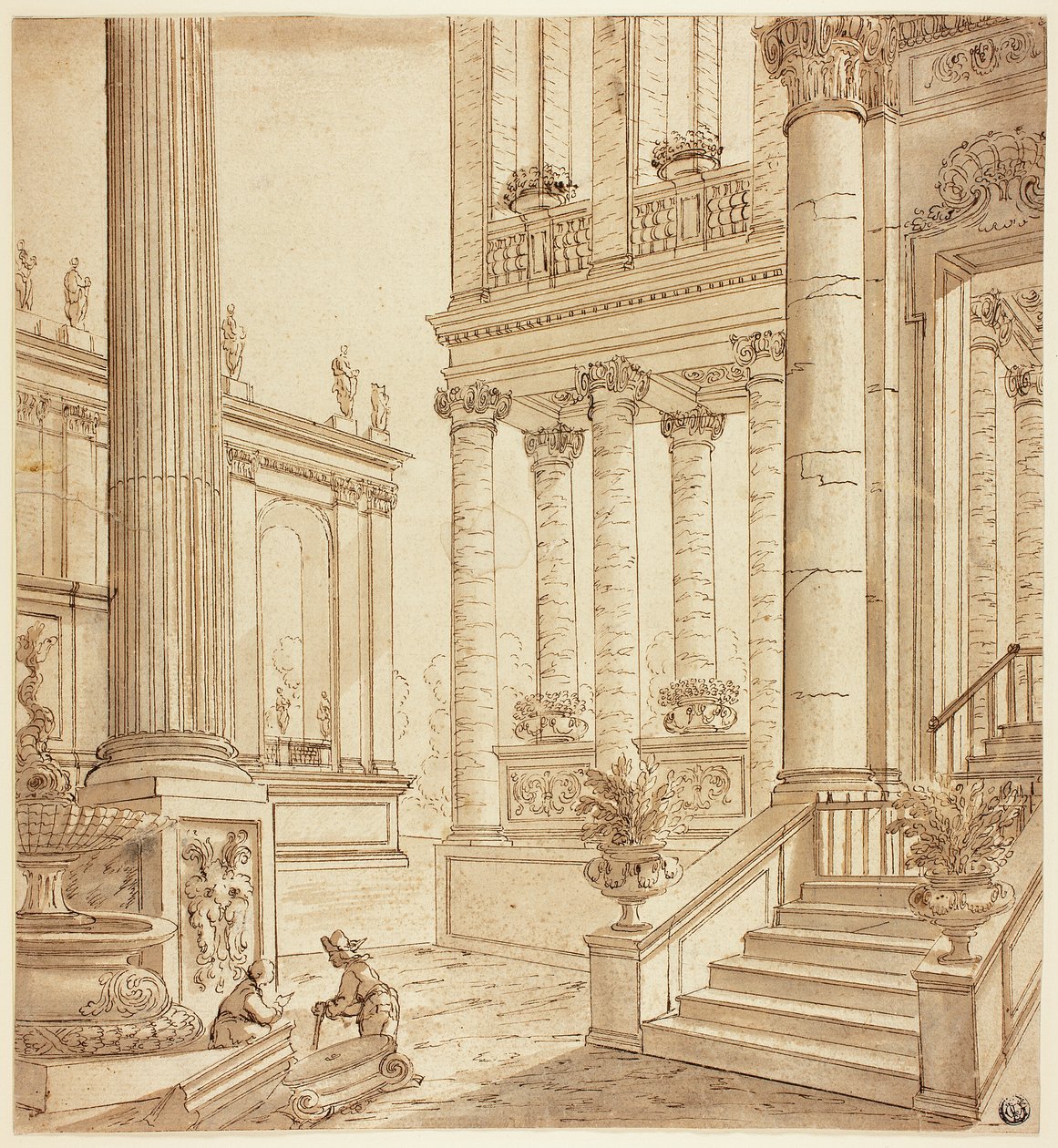 Kolonáda Portico od Italian School
