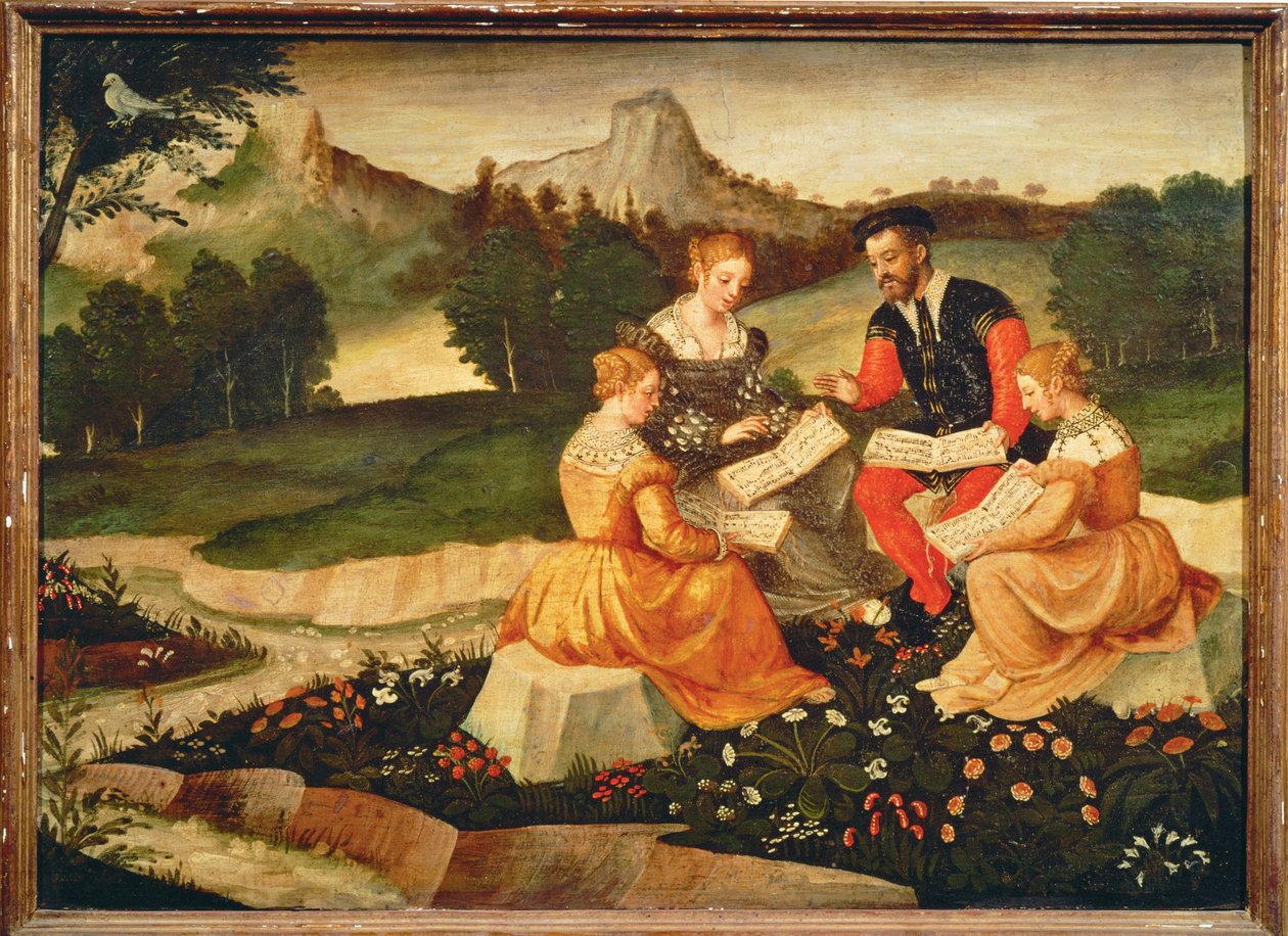 Koncert v zemi: (malba na plátně) od Italian School