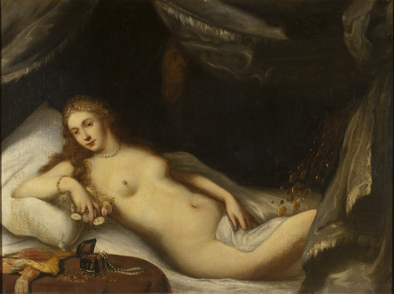 Danaë a sprcha zlata od Italian School