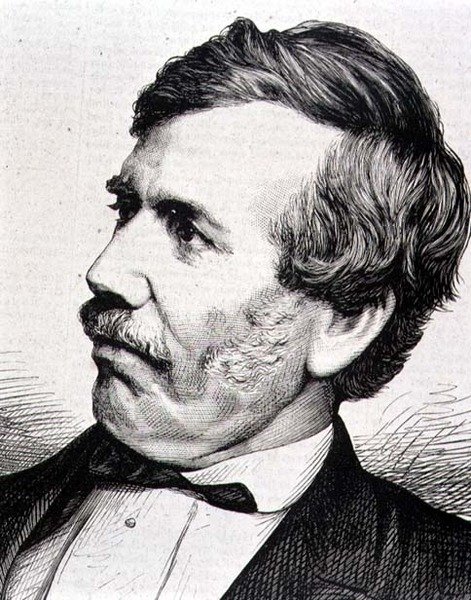 David Livingstone (1813-73) skotský misionář a africký průzkumník (rytina) od Italian School