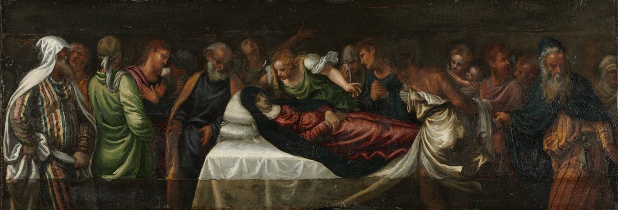 Smrt Panny Marie, polovina 15. století (olej na dřevě) od Italian School