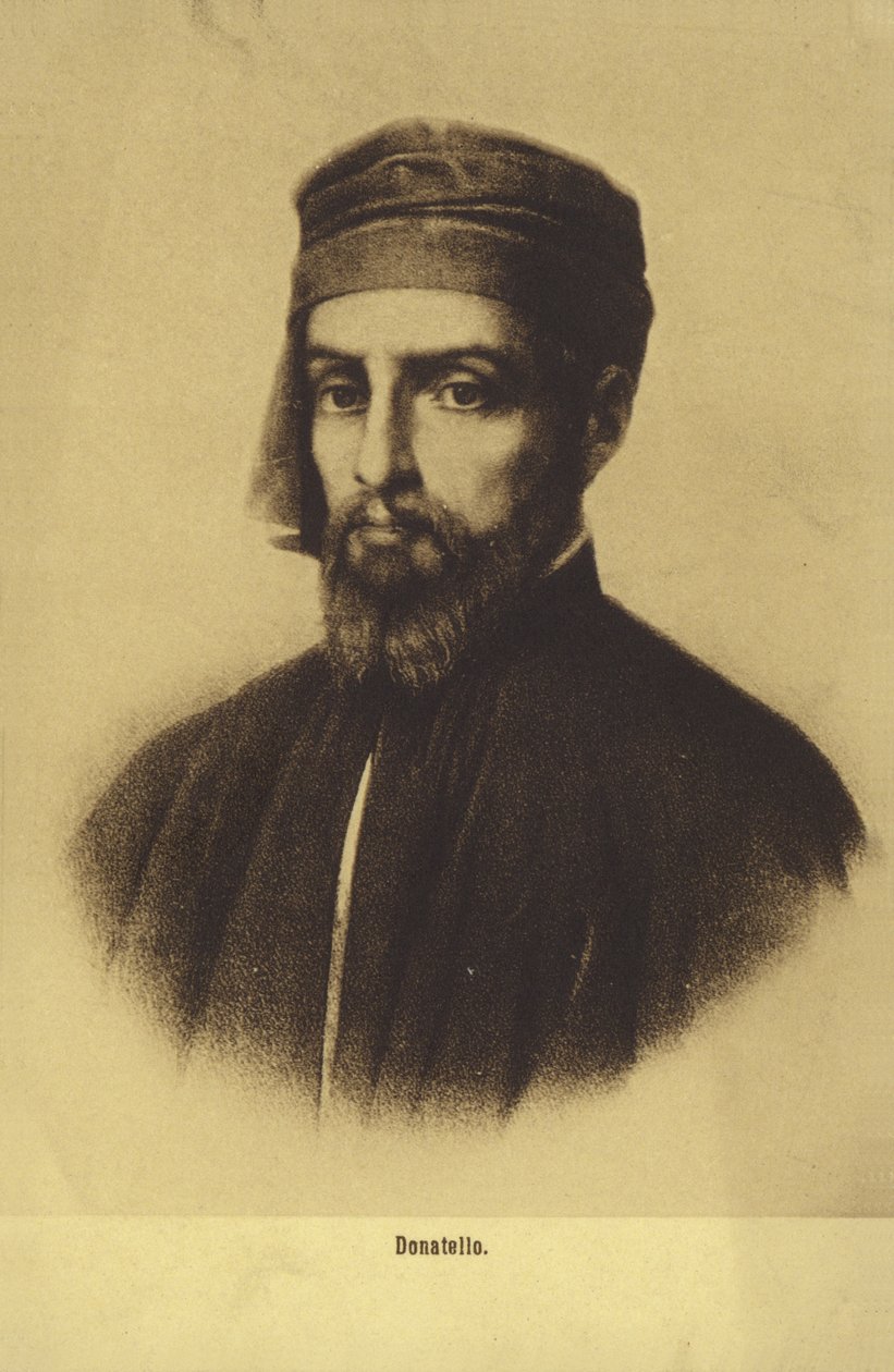 Donatello, italský malíř a sochař (litografie) od Italian School