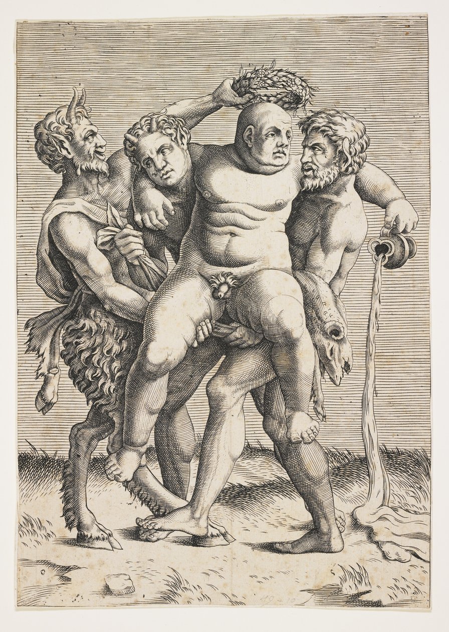 Opilý Silenus od Italian School