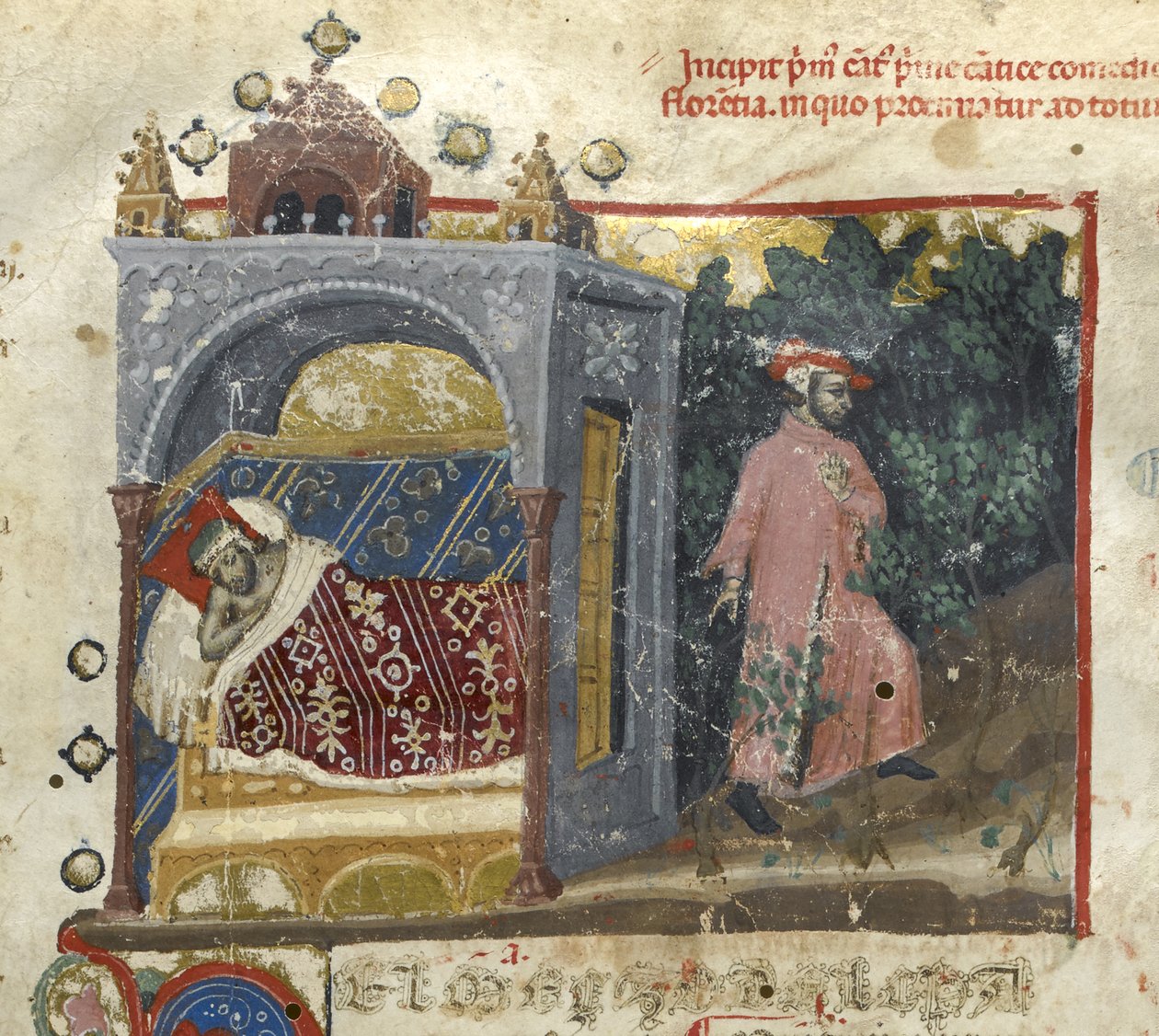Egerton MS 943 f.3 Inferno: Dante
