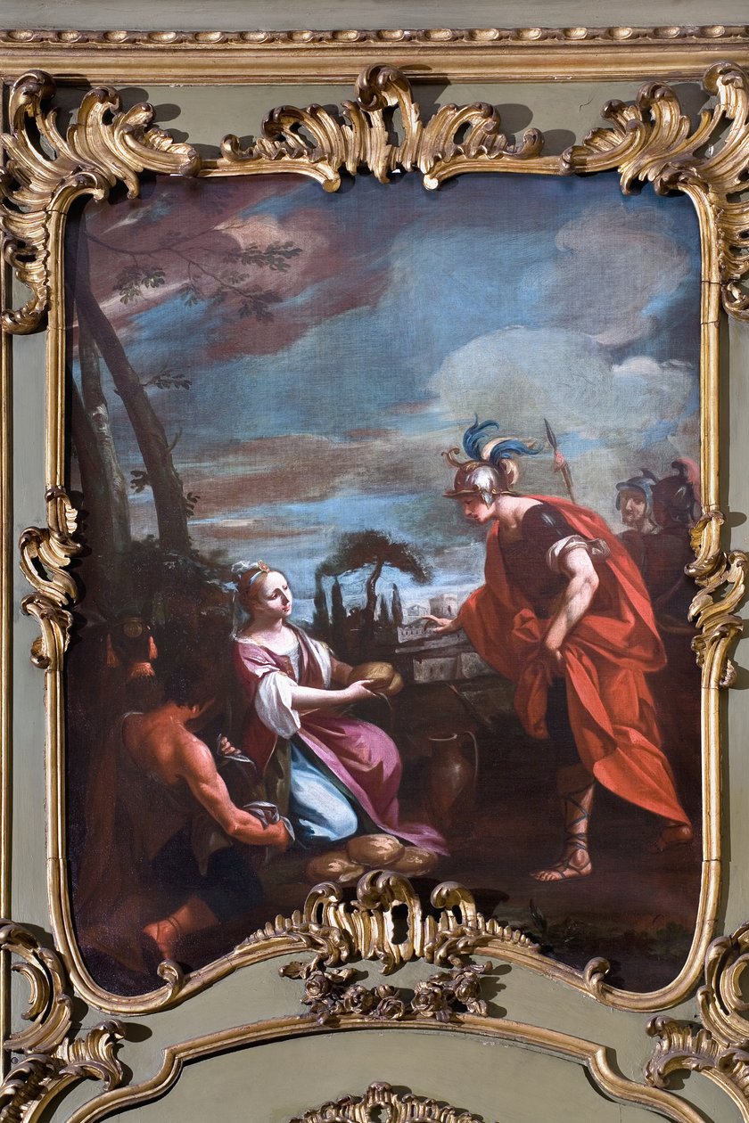 Eliáš prorok a vdova vdova v Sareptě od Italian School