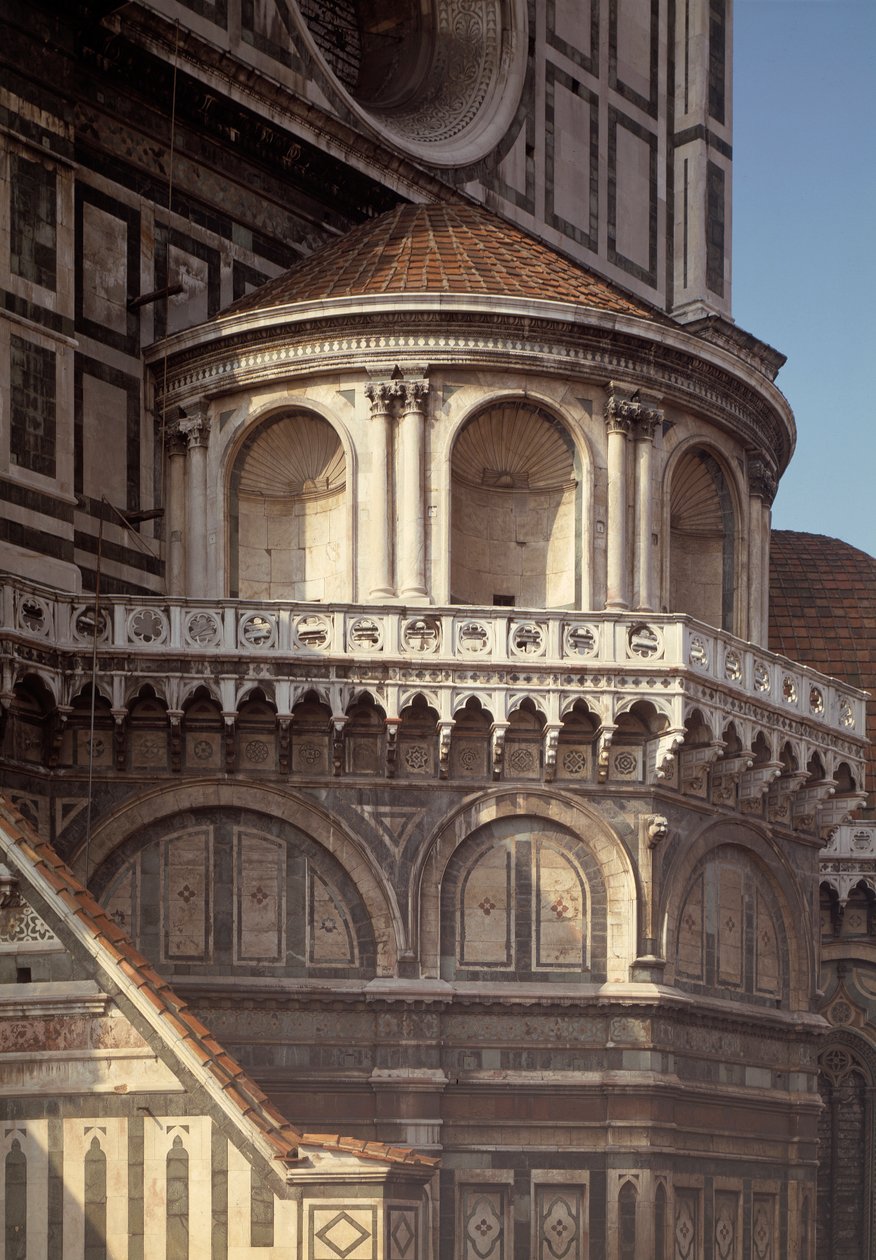 Vnější pohled na baziliku (Duomo) 14.-15. století od Italian School