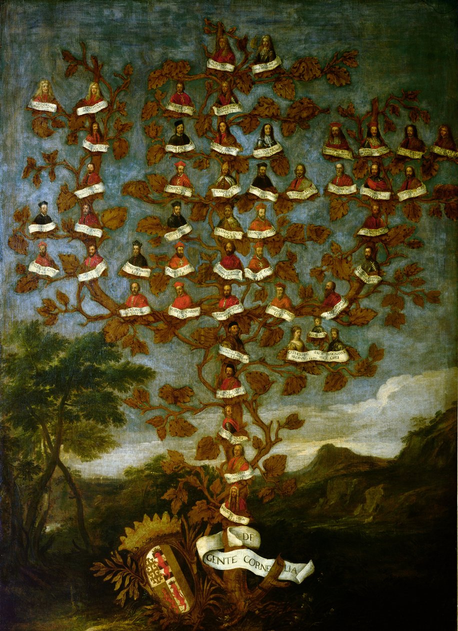 Rodokmen rodiny Cornaro od Italian School