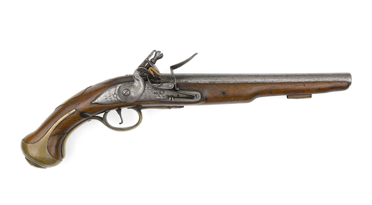 Křesadlový zámek ráže 0,579 palce, který vlastní plukovník Charles Churchill od Italian School